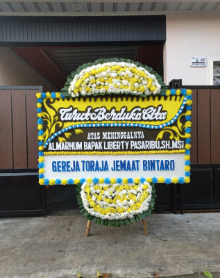 Papan Bunga Duka di Margamekar
